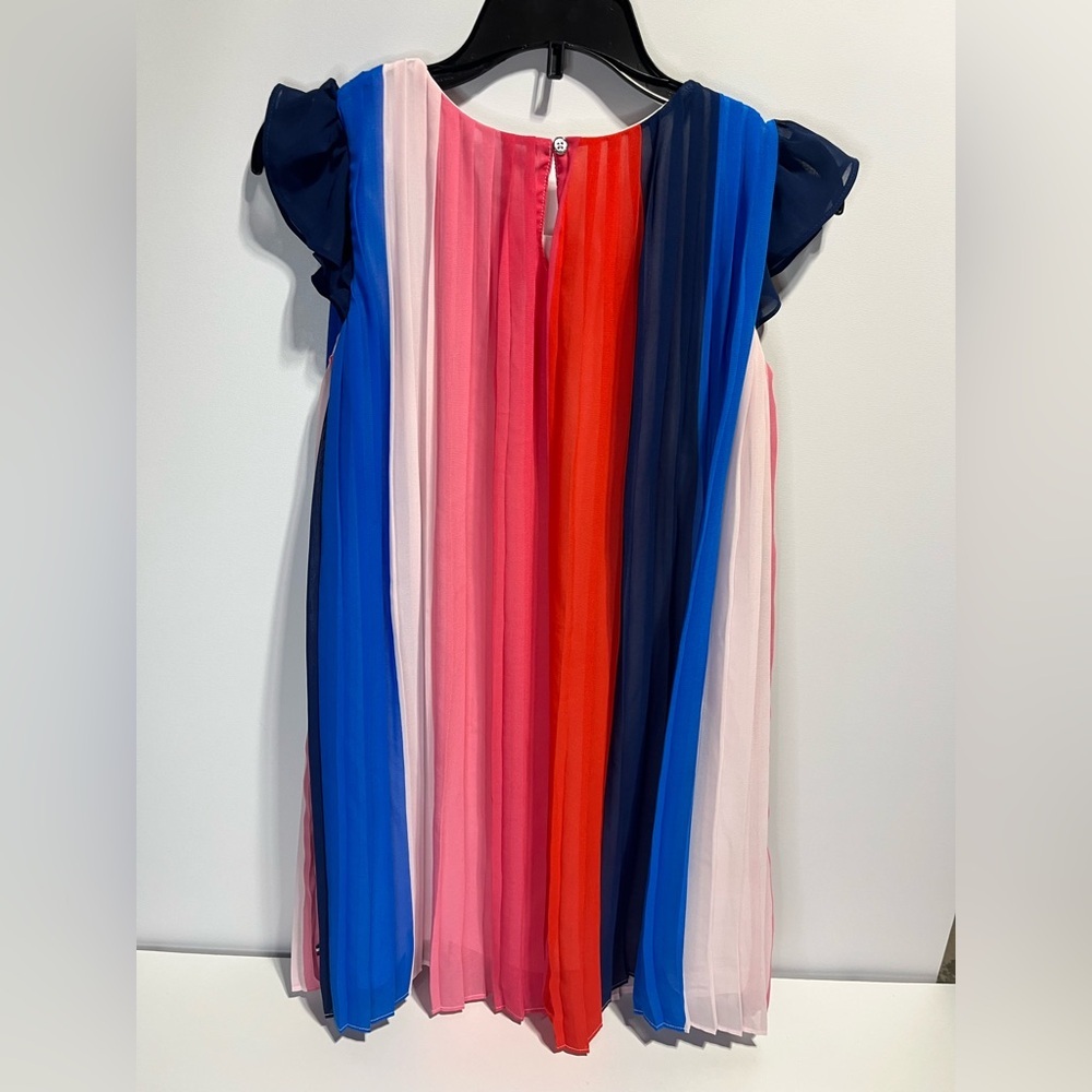 Tommy Hilfiger Girls Size 8-10 Royal + Navy Blue and Pink + Red Dress - Picture 6 of 11